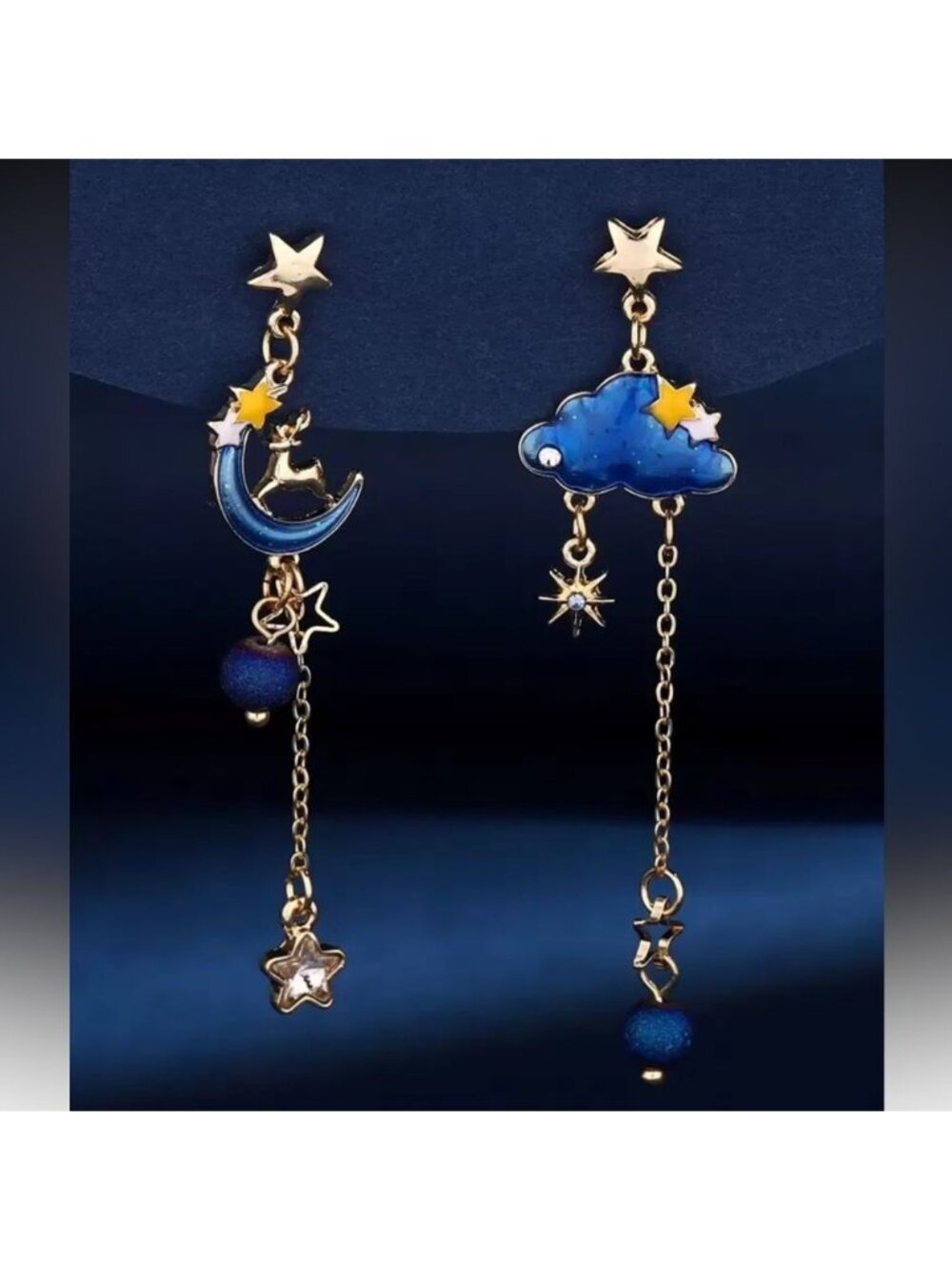 Celestial Moon & Cloud Dangle A1629